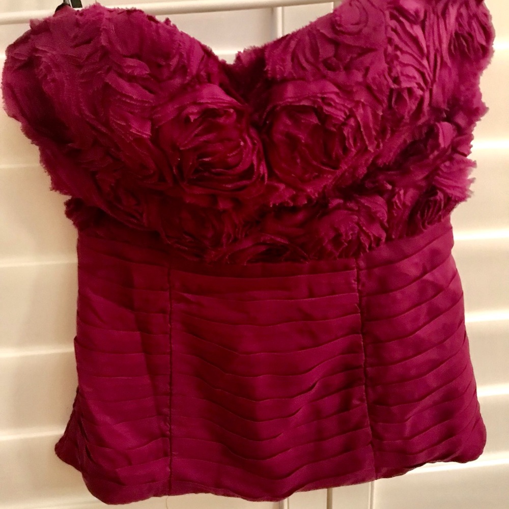 Beautiful strapless in seda